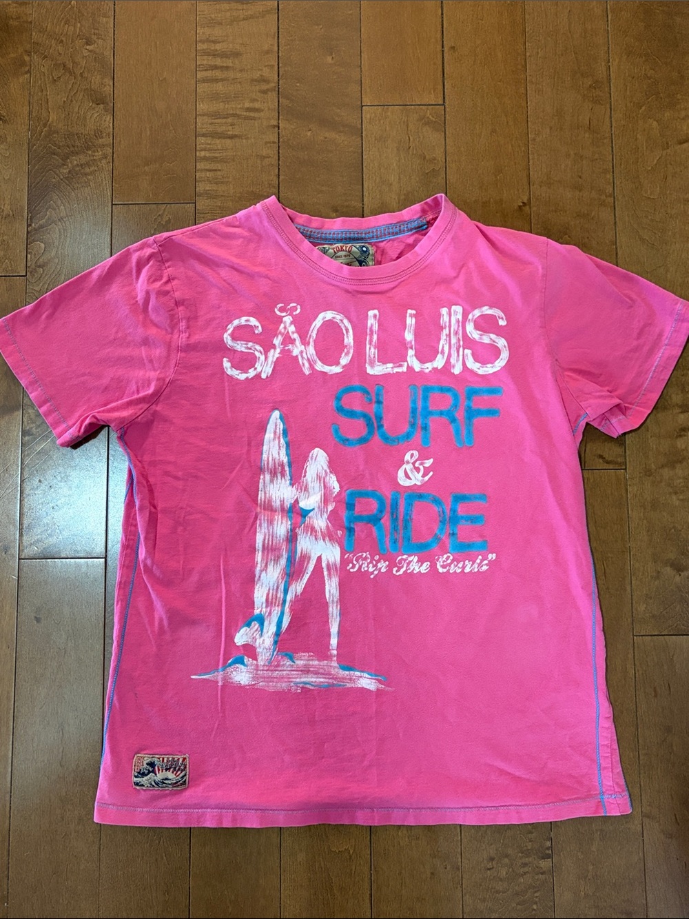 Vintage Tokyo Laundry Surf & Ride Short Sleeve Tee